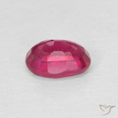 Rubí Rojo claro natural de 1.21 ct, Ovalada, VS