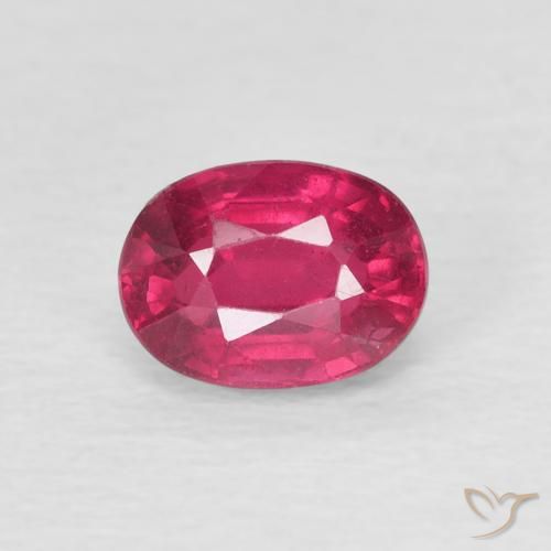 1.37ct Natural Rojo claro Rubí, Ovalada, VS