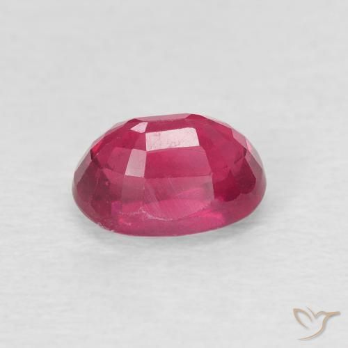 Rubí Rojo claro natural de 1.37 ct, Ovalada, VS