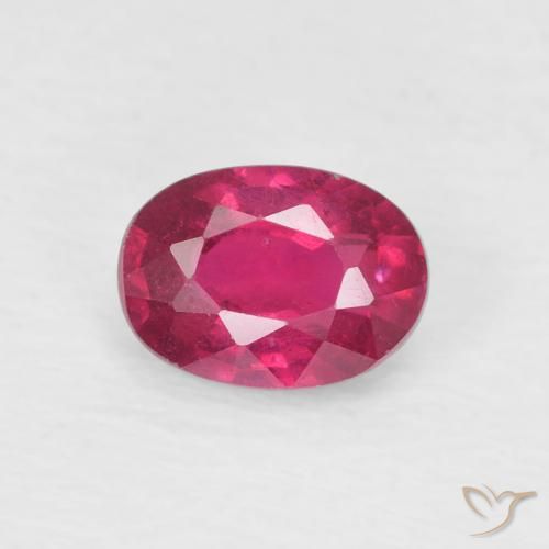 1.22ct Natural Rosado rojizo intenso Rubí, Ovalada, VS