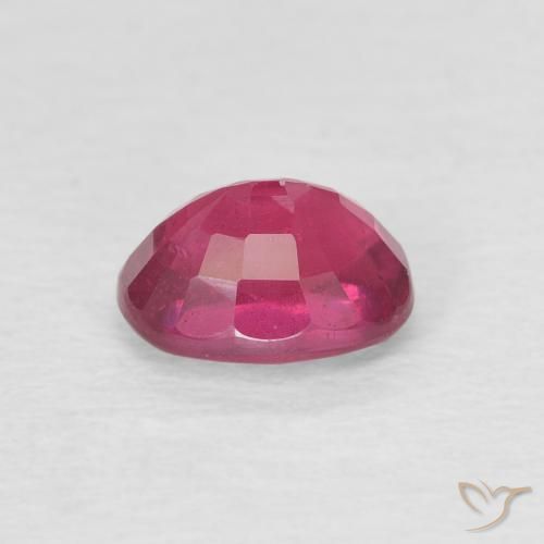 Rubí Rosado rojizo intenso natural de 1.28 ct, Ovalada, VS