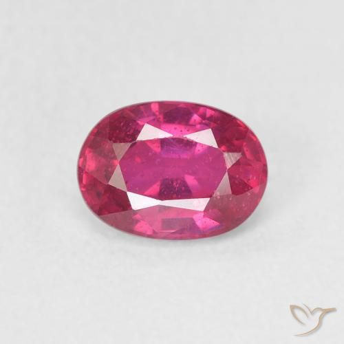 1.17ct Natural Rojo rosado Rubí, Ovalada, VS