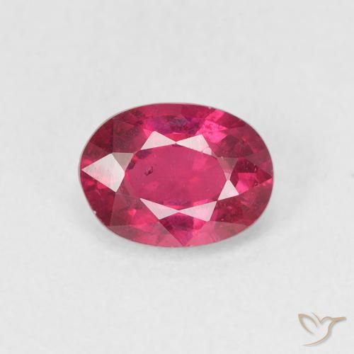 1.17ct Natural Rojo rosado Rubí, Ovalada, VS