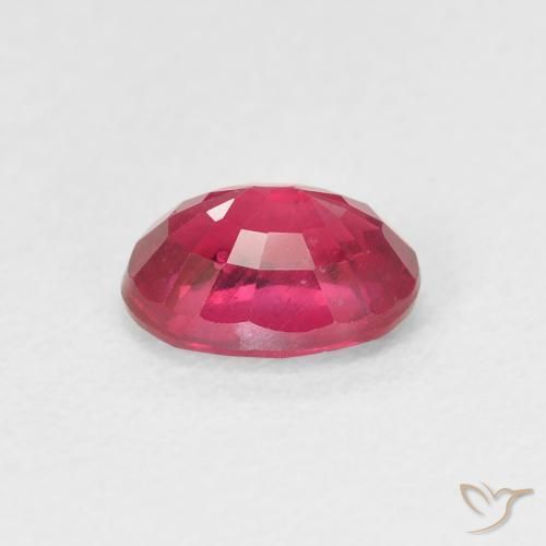 Rubí Rojo rosado natural de 1.17 ct, Ovalada, VS