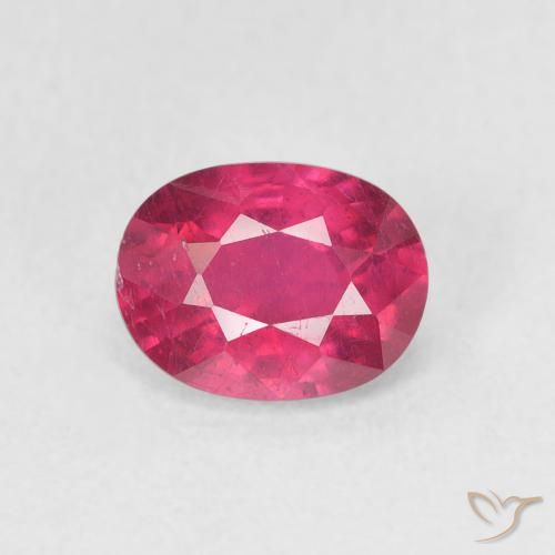 1.31ct Natural Rojo rosado Rubí, Ovalada, VS