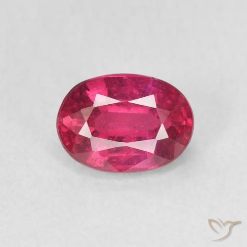 1.33ct Natural Rojo claro Rubí, Ovalada, VS