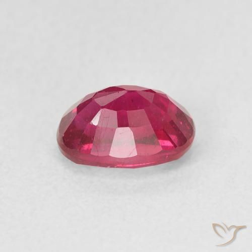Rubí Rojo rosado natural de 1.33 ct, Ovalada, VS