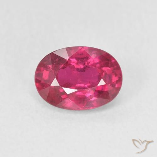1.19ct Natural Rojo rosado Rubí, Ovalada, VS