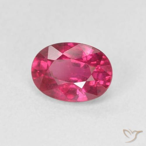 Rubí Rojo rosado natural de 1.19 ct, Ovalada, VS