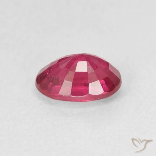 Rubí Rojo rosado natural de 1.19 ct, Ovalada, VS