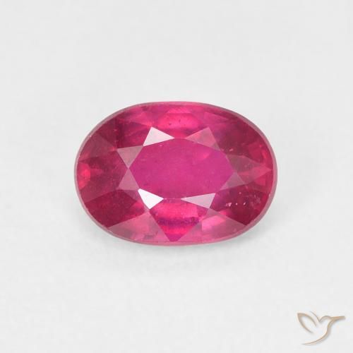 1.17ct Natural Rojo rosado Rubí, Ovalada, VS