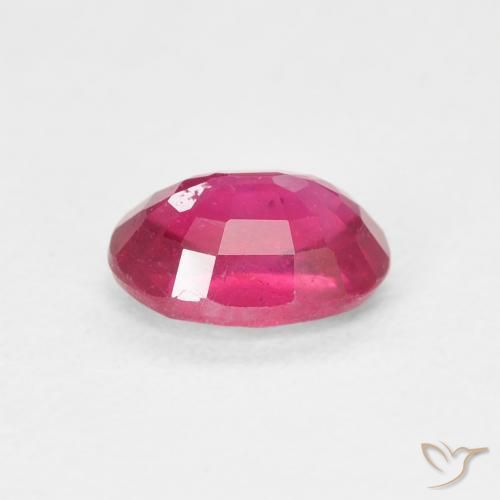 Rubí Rojo rosado natural de 1.17 ct, Ovalada, VS