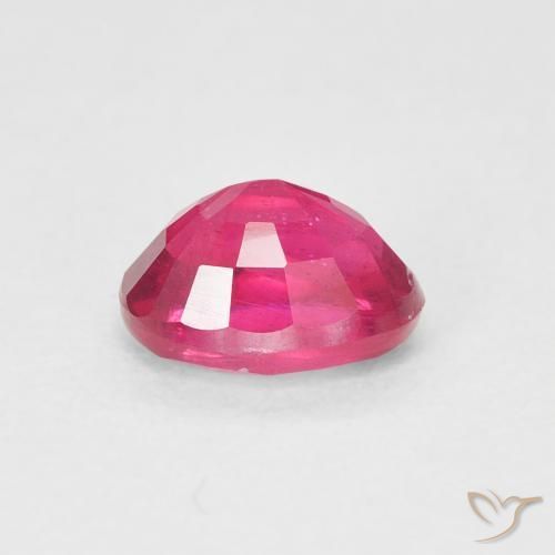 Rubí Rojo rosado natural de 1.19 ct, Ovalada, VS