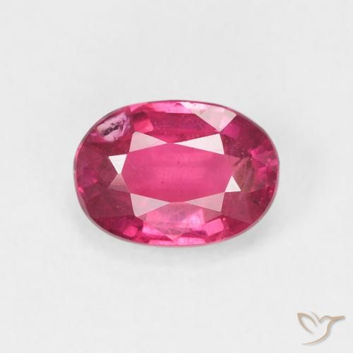 1.18ct Natural Rojo rosado Rubí, Ovalada, VS