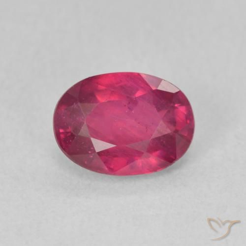 1.24ct Natural Rojo claro Rubí, Ovalada, VS