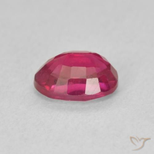 Rubí Rojo claro natural de 1.17 ct, Ovalada, VS