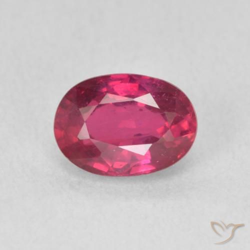 1.23ct Natural Rojo claro Rubí, Ovalada, VS