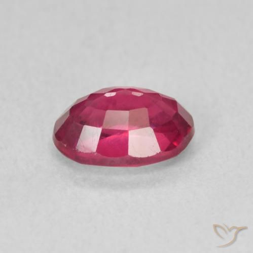 Rubí Rojo claro natural de 1.14 ct, Ovalada, VS