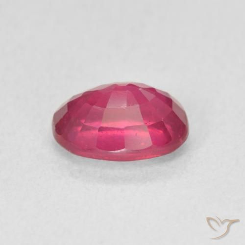 Rubí Rojo claro natural de 1.23 ct, Ovalada, VS