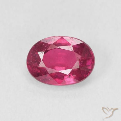 1.23ct Natural Rojo rosado Rubí, Ovalada, VS