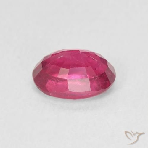 Rubí Rojo rosado natural de 1.23 ct, Ovalada, VS
