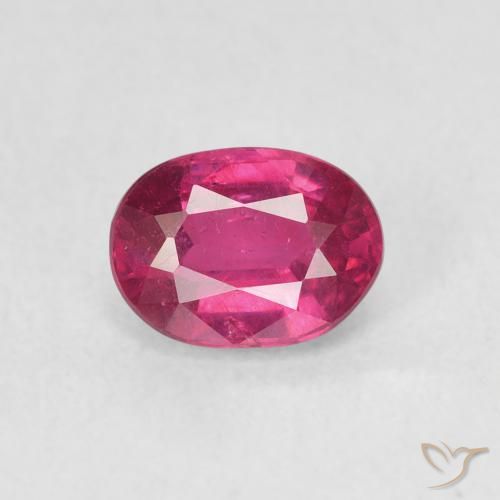 1.17ct Natural Rojo rosado Rubí, Ovalada, VS