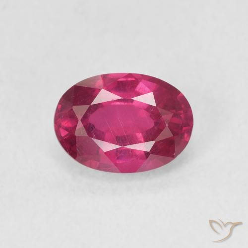 1.21ct Natural Rojo rosado Rubí, Ovalada, VS