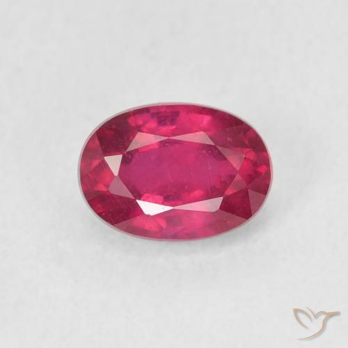 1.36ct Natural Rojo claro Rubí, Ovalada, VS