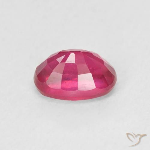 Rubí Rojo claro natural de 1.36 ct, Ovalada, VS