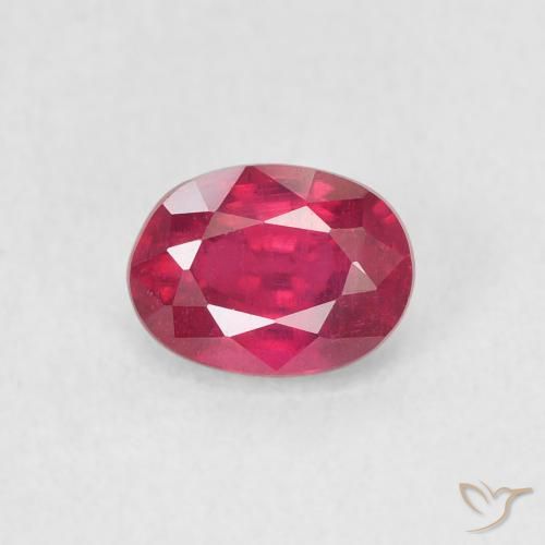 1.15ct Natural Rojo rosado Rubí, Ovalada, VS