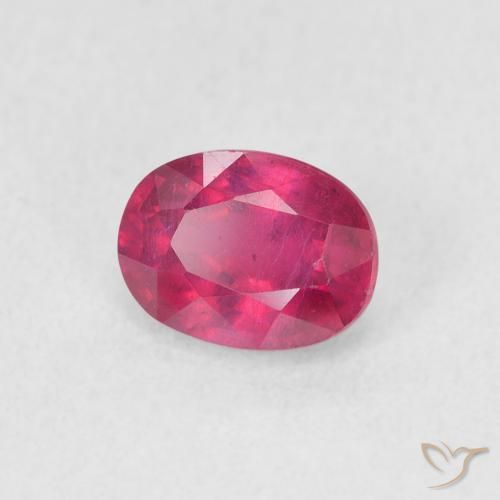 Rubí Rojo claro natural de 1.20 ct, Ovalada, VS