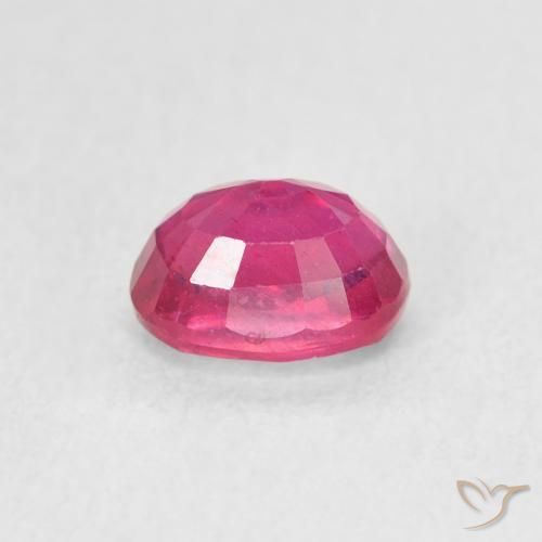 Rubí Rojo claro natural de 1.34 ct, Ovalada, VS