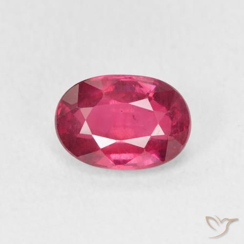 1.27ct Natural Rojo medio Rubí, Ovalada, VS
