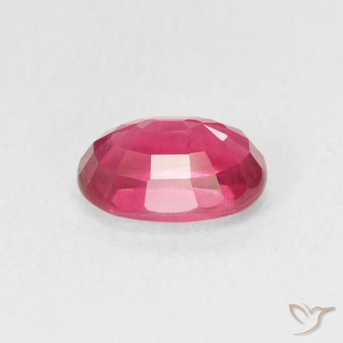Rubí Rojo medio natural de 1.27 ct, Ovalada, VS