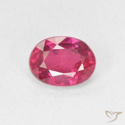 1.14ct Natural Rojo claro Rubí, Ovalada, VS