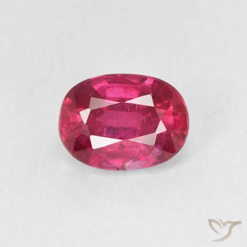 1.25ct Natural Rojo claro Rubí, Ovalada, VS