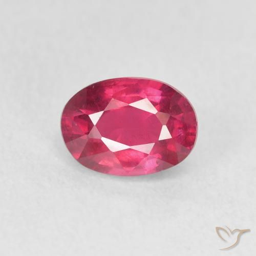 1.27ct Natural Rosado rojizo intenso Rubí, Ovalada, VS