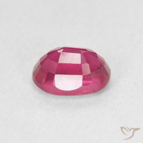 Rubí Rojo claro natural de 1.42 ct, Ovalada, VS
