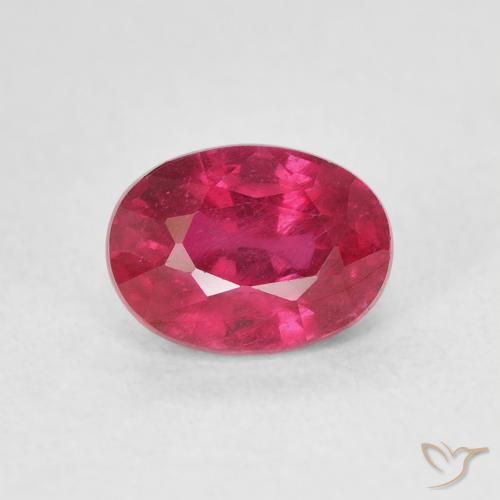 1.45ct Natural Rojo medio Rubí, Ovalada, VS