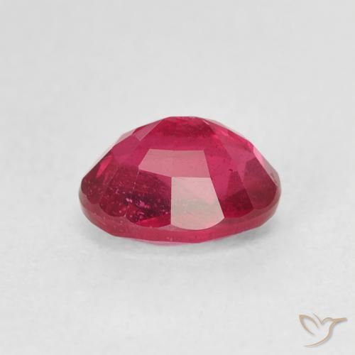 Rubí Rojo medio natural de 1.45 ct, Ovalada, VS