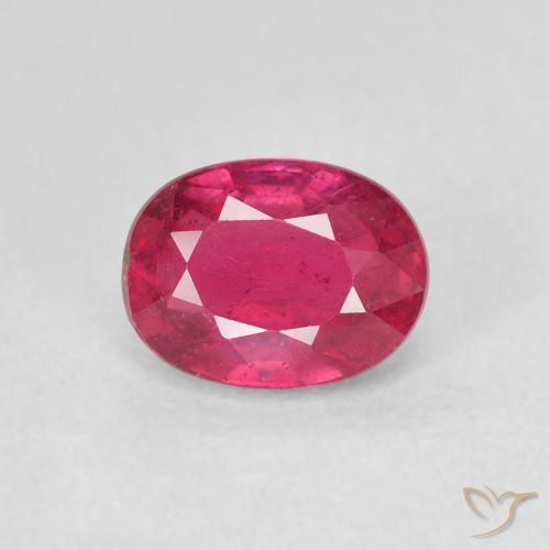1.18ct Natural Rosado rojizo Rubí, Ovalada, VS