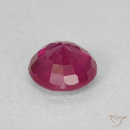 Rubí Rojo claro natural de 0.22 ct, Redondo, VS