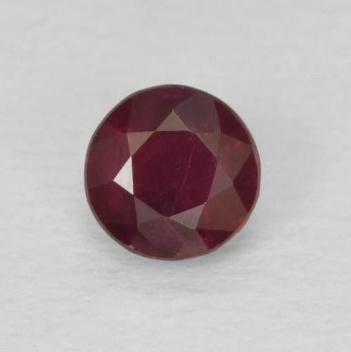 0.29ct Natural Rojo oscuro Rubí, Redondo, SI