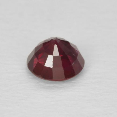 Rubí Rojo oscuro natural de 0.29 ct, Redondo, SI