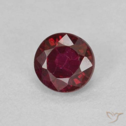 0.33ct Natural Rojo medio Rubí, Redondo, VS