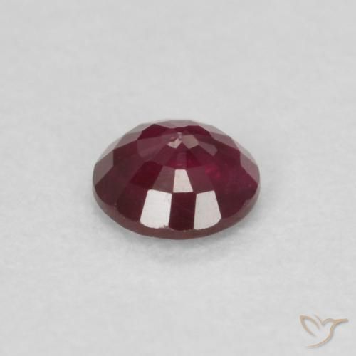 Rubí Rojo vino natural de 0.25 ct, Redondo, VS