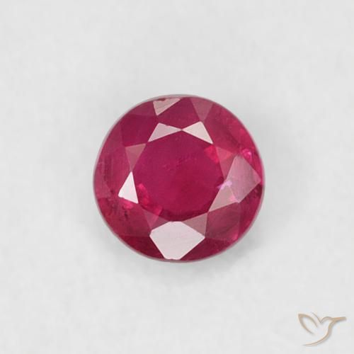 0.20ct Natural Rojo rosado Rubí, Redondo, SI