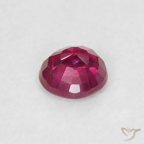 Rubí Rojo rosado natural de 0.20 ct, Redondo, SI