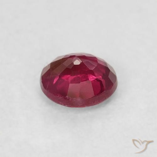 Rubí Medium Dark-Red natural de 0.19 ct, Redondo, VS