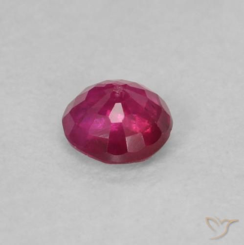 Rubí Rojo claro natural de 0.21 ct, Redondo, VS